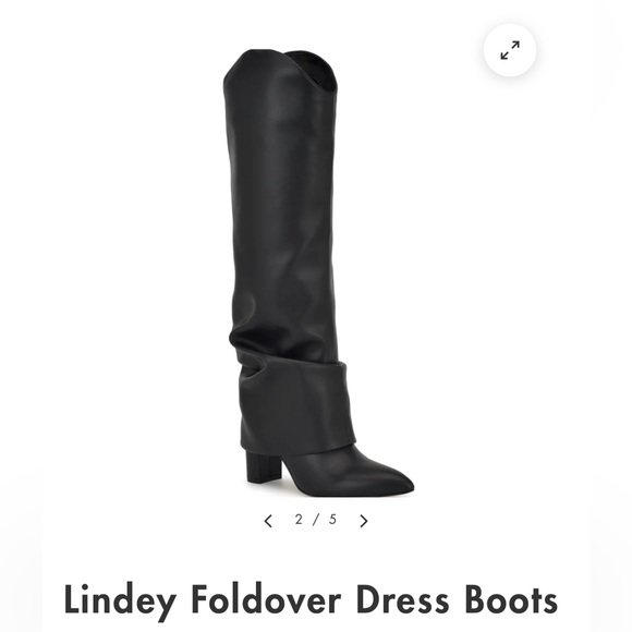 NIB 
Nine West black fold over boot 

Size 8 never worn new in box. - Picture 3 of 5
